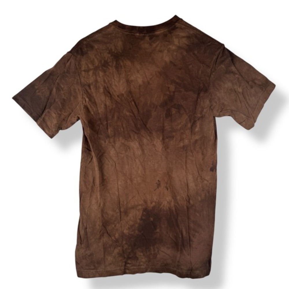The Mountain Hippopotamus Face T Shirt Tie Dye Brown Size Small Hippo Animal - Picture 7 of 7